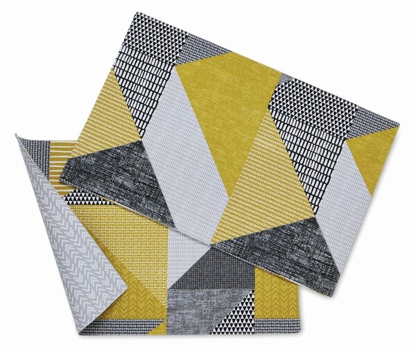 Platnena podloga 2 kom 46x30 cm Larsson Geo - Catherine Lansfield