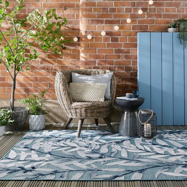 Plavi vanjski tepih 290x200 cm Willow - Flair Rugs