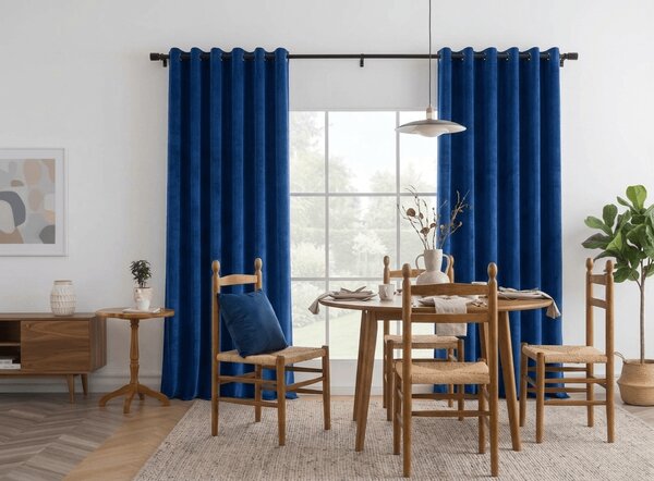 Zatemnjiva zavjesa DREAM VELVET 140x250 cm, mornarsko plava Sistem za vješanje: Metalni prstenovi
