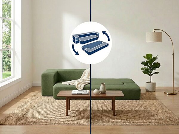 Sklopiva sofa - krevet Dormeo zelena