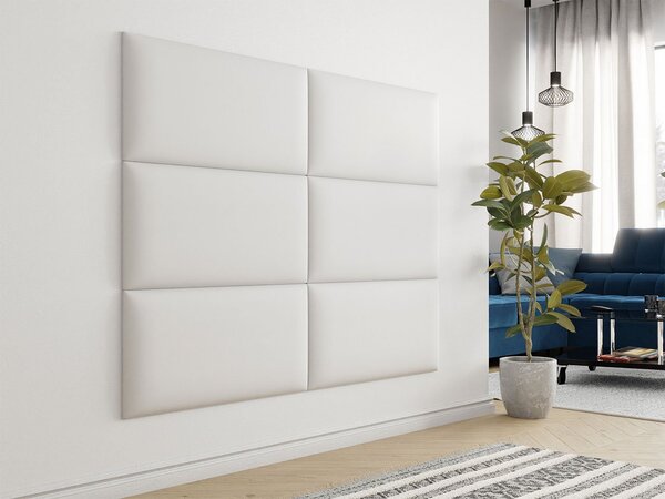 Zondo Tapeciran zidni panel Pazara 84x42 (ekokoža soft 17 (bijela). 1054169