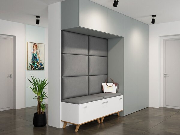 Zondo.hr Tapeciran zidni panel Pazara 70x40 (ekokoža soft 017 (bijela))). 1054351