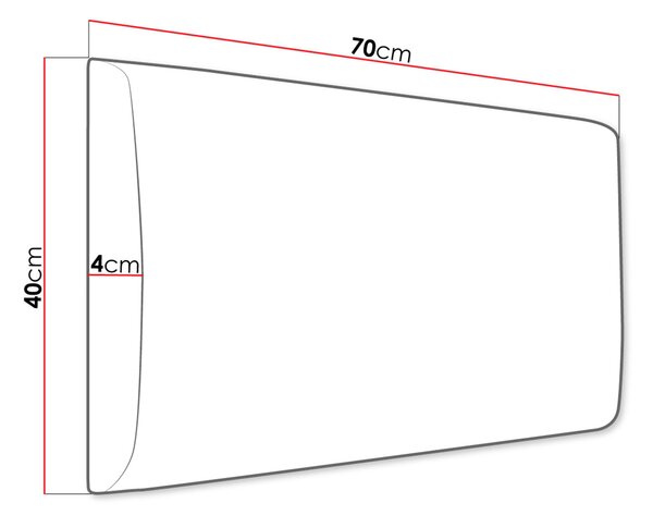 Zondo.hr Tapeciran zidni panel Pazara 70x40 (ekokoža soft 017 (bijela))). 1054351