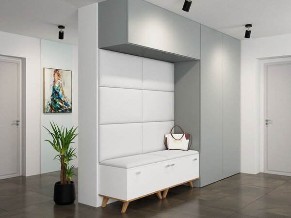 Zondo.hr Tapeciran zidni panel Pazara 70x40 (ekokoža soft 017 (bijela))). 1054351