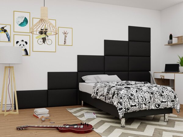 Tapeciran zidni panel Pazara 70x40 (ekokoža soft 011 (crna))