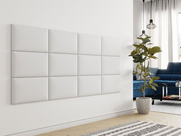 Zondo Tapeciran zidni panel Pazara 50x30 (ekokoža soft 017 (bijela))). 1054361