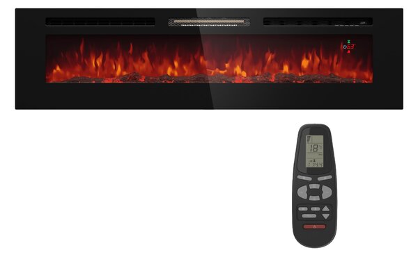 Klarstein Galeras 178, električni zidni kamin, 1800 W, LED