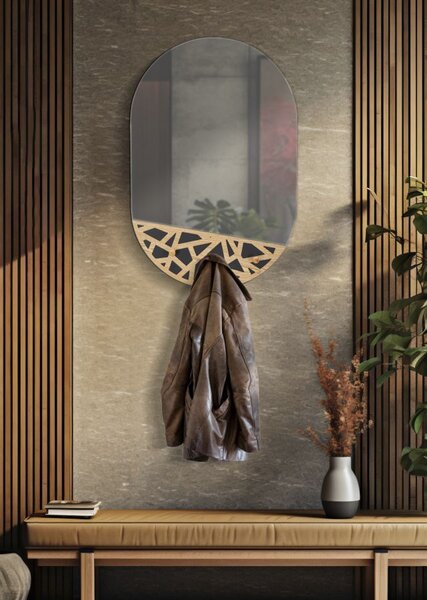 Zidno ogledalo C/App-Abiti Carv
