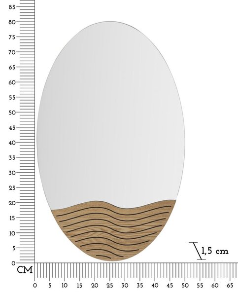 Zidno ogledalo Lines