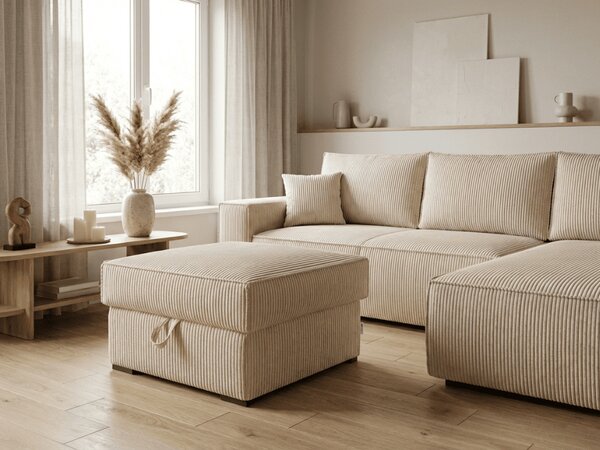 Krem tabure SMART COSARO s prostorom za odlaganje 65x65 cm