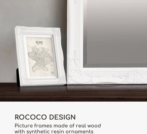 Casa Chic Regent, okvir za slike, pravokutni, fotografije 17 × 12 cm, nosač, staklo, rokoko