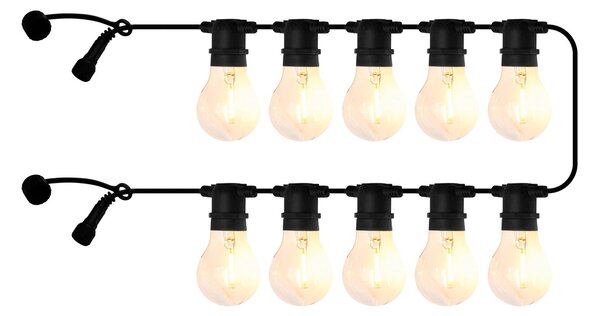 Sirius Tobias LED lanac svjetala, produžetak, prozirno, 10 lampica, duljina 4,5 m, Providna, Plastika