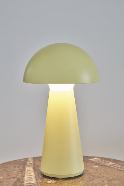 Sirius Sam LED punjiva stolna lampa, žuta, plastika, visina 28 cm, IP54, prigušiva, Žuta, Plastika
