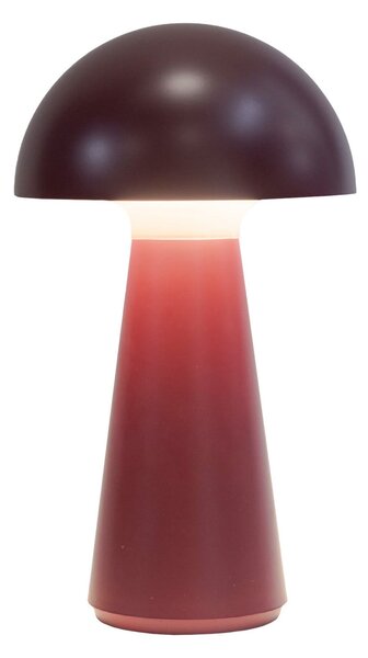 Sirius Sam Bordeaux LED punjiva stolna lampa, plastika, V 28 cm, IP54, prigušiva, Crvena, Plastika