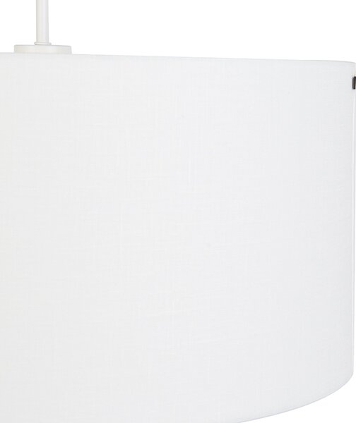 Moderna viseća svjetiljka bijela s bijelom sjenilom 50 cm - Combi 1