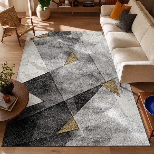 Sivo-žuti tepih Bianca Grey, 120 x 170 cm