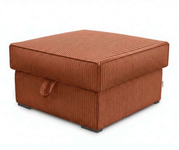 Terakotni taburet SMART COSARO s prostorom za pohranu 65x65 cm