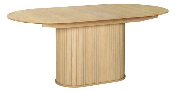 Proširiv blagovaonski stol s dodatnom pločom u dekoru hrasta 95x180 cm Nola – Unique Furniture