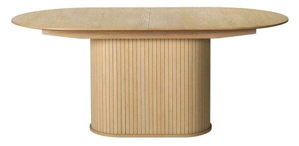 Proširiv blagovaonski stol s dodatnom pločom u dekoru hrasta 95x180 cm Nola – Unique Furniture
