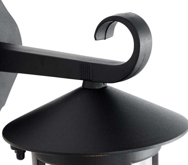 Klasična vanjska zidna lampa crna IP44 - Herb