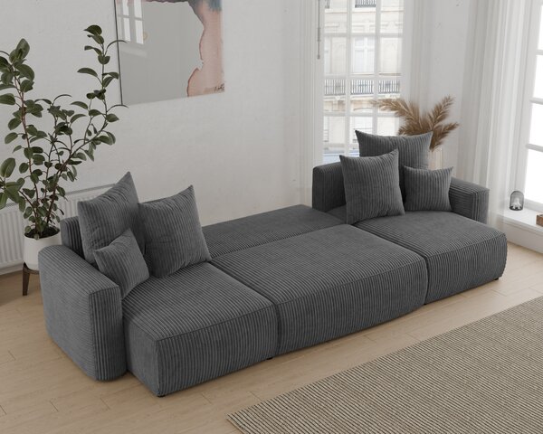 Zondo.hr Kutna garnitura Denia U (tamnosiva). Akcija -20%. 1133146