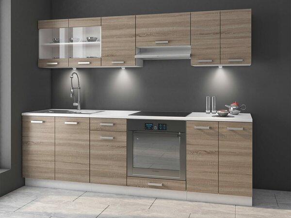 Kuhinjski set Tucson 163, 240cm, Laminirani iveral