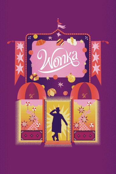 Umjetnički plakat Wonka - Candy Store, (26.7 x 40 cm)