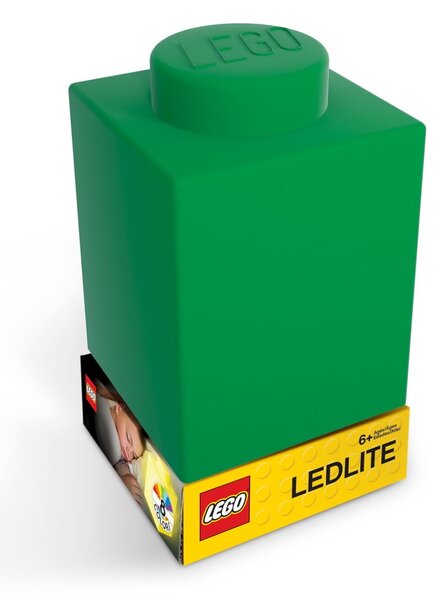 Zelena noćna svjetiljka od silikona LEGO® Classic Brick