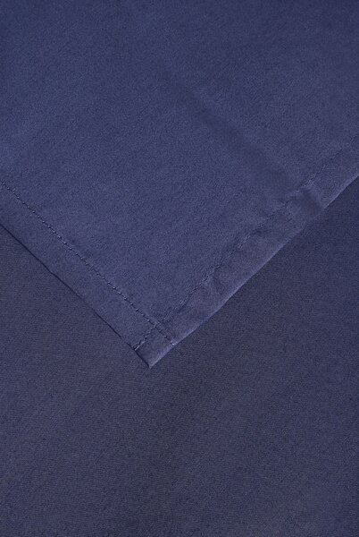 Posteljina s plahtom Saten Simply Dark Blue 140x200
