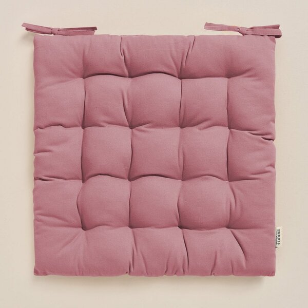 Umjetnički ružičasti pamučni jastuk za stolicu 40x40 cm