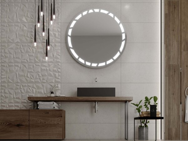 Okruglo ogledalo s LED osvjetljenjem C8 premium