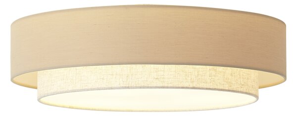 Moderna stropna svjetiljka bež 50 cm 3-svjetla - Drum Duo