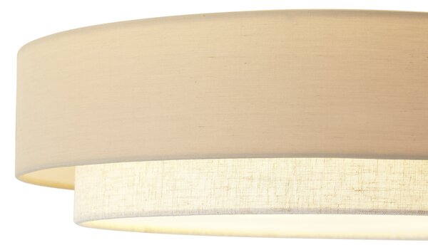 Moderna stropna svjetiljka bež 50 cm 3-svjetla - Drum Duo