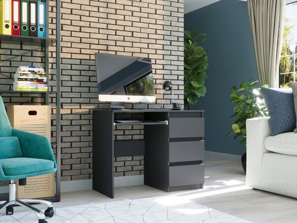 Pisaći, uredski stol s ladicama MODERN N-3 - razne verzije boja sonoma mix bijela