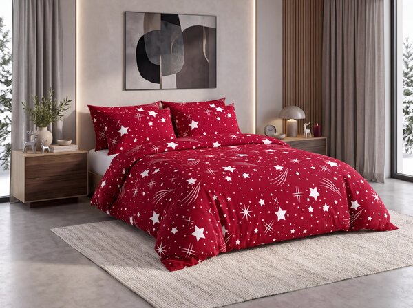 Posteljina mikropliš NIGHT SKY bordo Dimenzije posteljine: 70 x 90 cm | 140 x 200 cm
