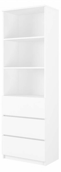 LULU dječji regal za odlaganje - glatki bijeli bookshelf rack white