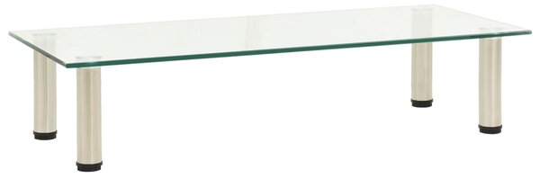 VidaXL TV stalak prozirni 80 x 35 x 17 cm od kaljenog stakla