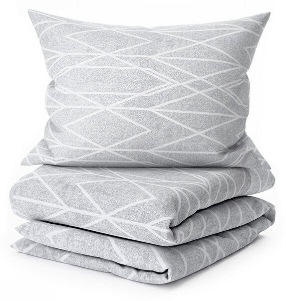 Posteljina od Renforcé pamuka GRAY STRIPES siva Dimenzije posteljine: 70 x 90 cm | 140 x 200 cm