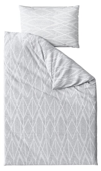 Posteljina od Renforcé pamuka GRAY STRIPES siva Dimenzije posteljine: 70 x 90 cm | 140 x 200 cm