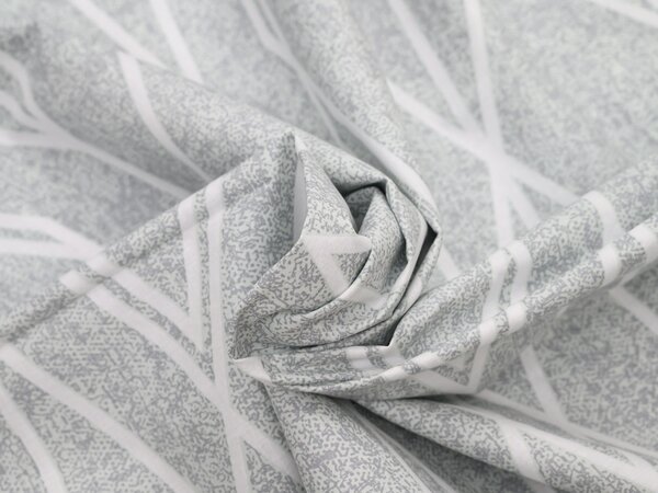 Posteljina od Renforcé pamuka GRAY STRIPES siva Dimenzije posteljine: 70 x 90 cm | 140 x 200 cm