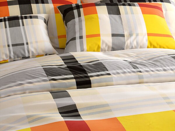 Posteljina od Renforcé pamuka ORANGE KUBE šarena Dimenzije posteljine: 70 x 90 cm | 140 x 200 cm