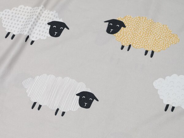 Posteljina od mikrovlakana SHEEP DREAM siva Dimenzije posteljine: 70 x 90 cm | 140 x 200 cm
