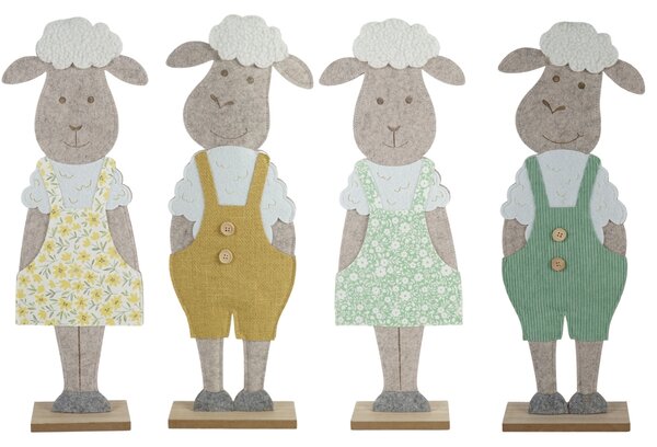 Uskrsna dekoracija FELT LAMB 50 cm - više boja Boja: Zelena