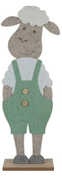 Uskrsna dekoracija FELT LAMB 50 cm - više boja Boja: Zelena