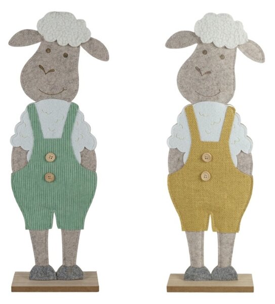 Uskrsna dekoracija FELT LAMB 50 cm - više boja Boja: Zelena