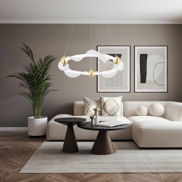 LED svijetiljka G010-CP WHITE/GOLD