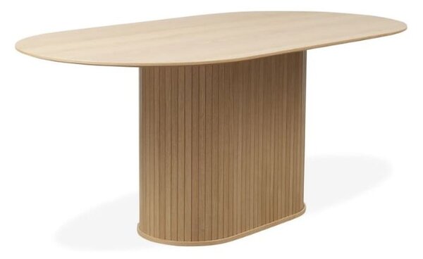 Blagovaonski stol s pločom stola u dekoru hrasta 95x180 cm Nola – Unique Furniture