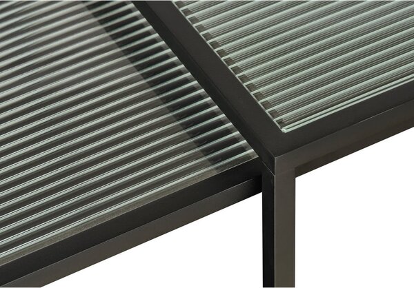 Stakleni pomoćni stolići u setu 2 kom 50x50 cm Bronco – Unique Furniture