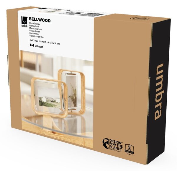 Drveni stojeći okvir u prirodnoj boji 19x24 cm Bellwood – Umbra