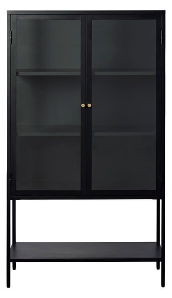 Crna metalna vitrina 90x160 cm Carmel – Unique Furniture